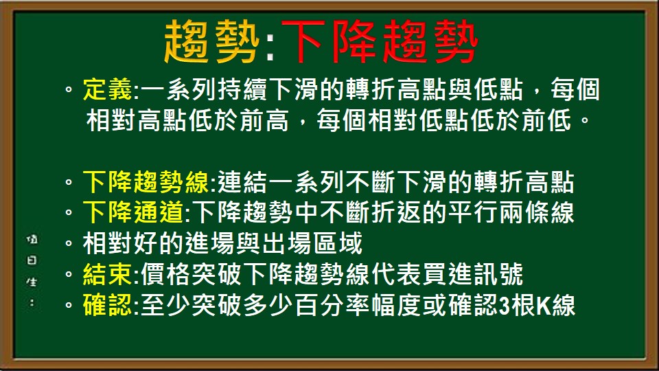 經典技術分析-15-趨勢:下降趨勢