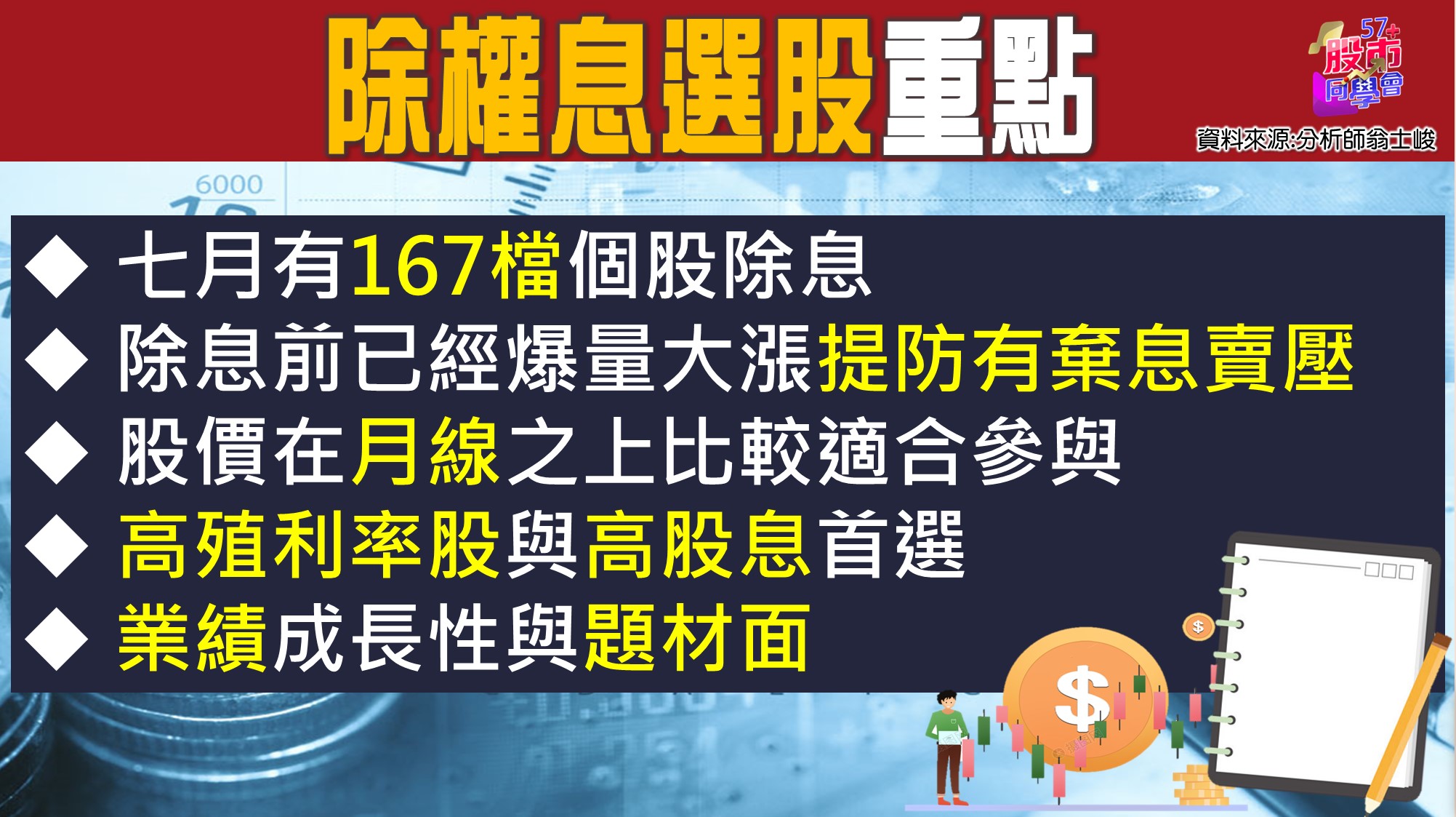 [57股市同學會][PPT]20210707-翁01-除權息選股重點