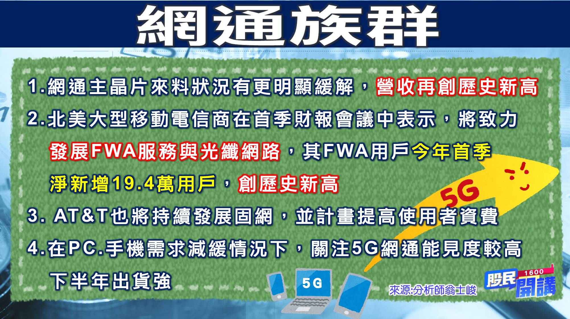 [股民開講]20220707-翁-05-網通族群