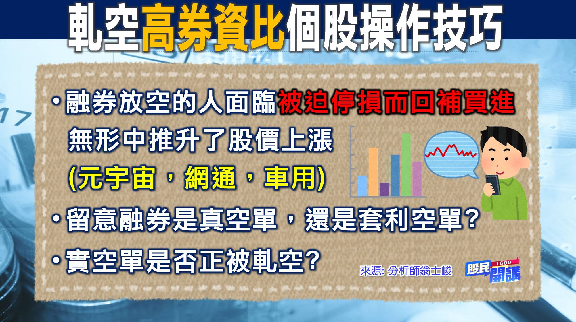 [股民開講]20220830-翁-02-軋空高劵資比操作技巧