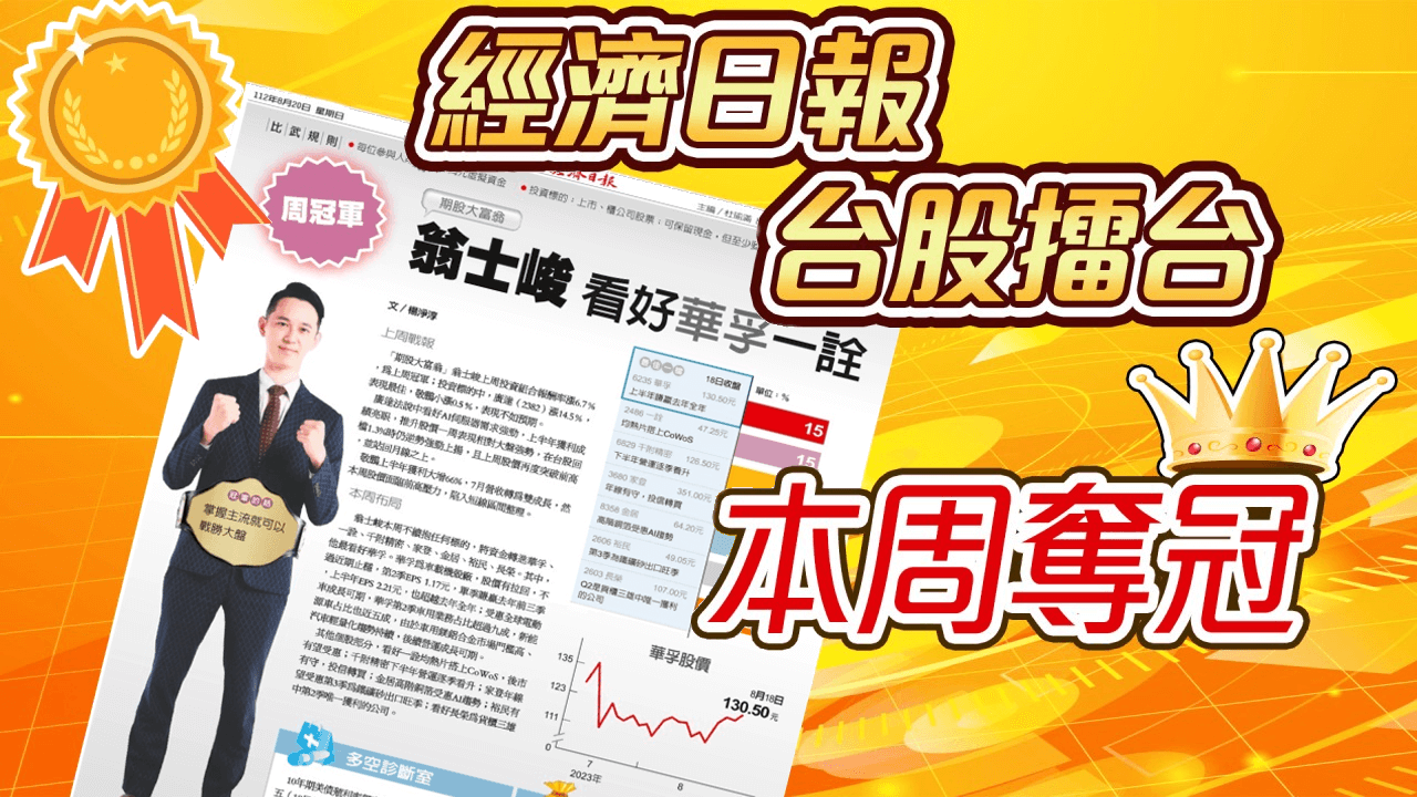 台股擂台-本周奪冠-20230820