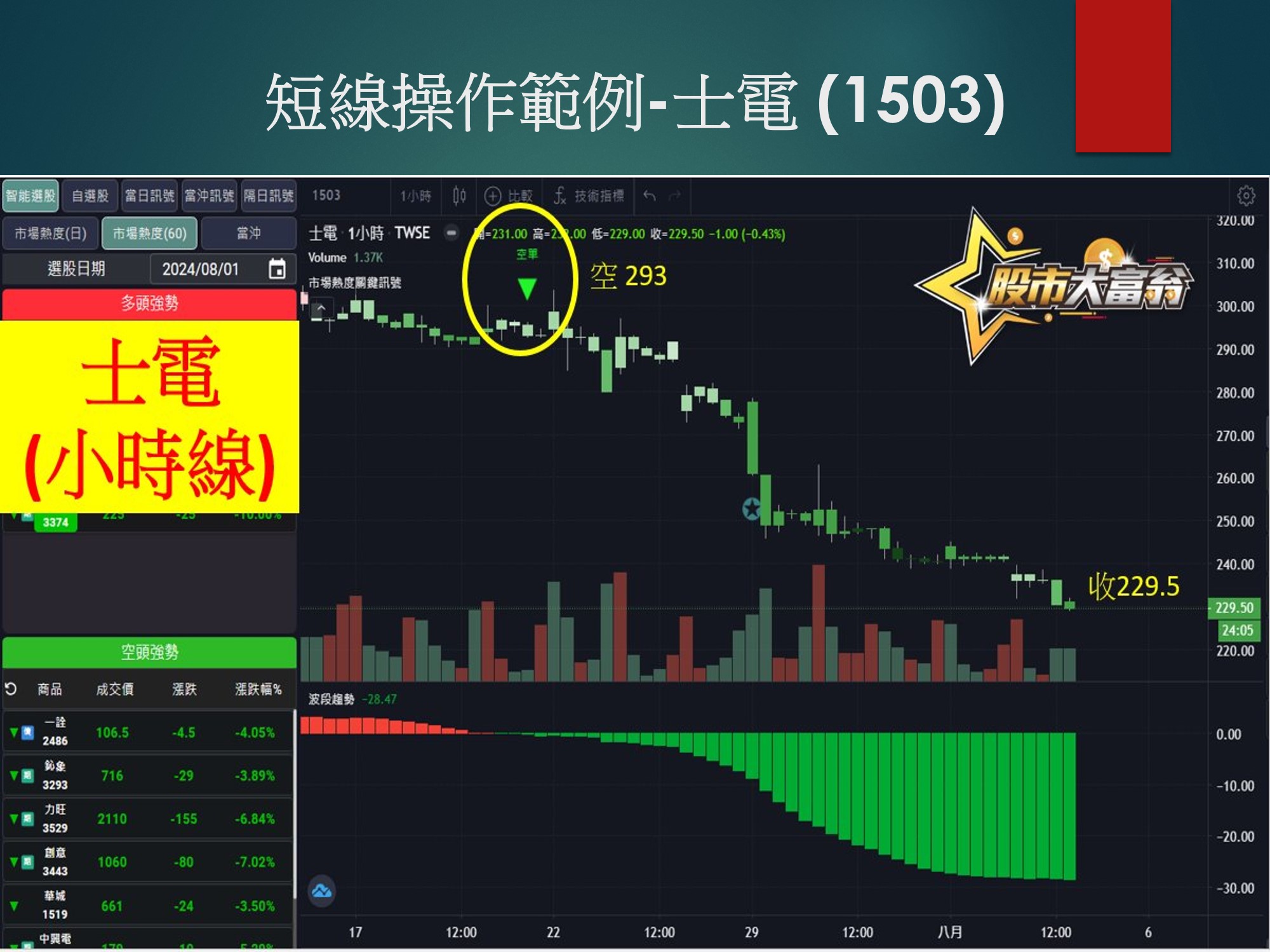 股市大富翁軟體-士電