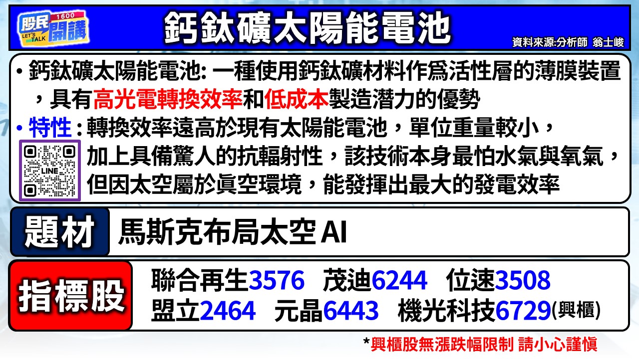 [股民開講]20260204-翁-02-鈣鈦礦太陽能電池