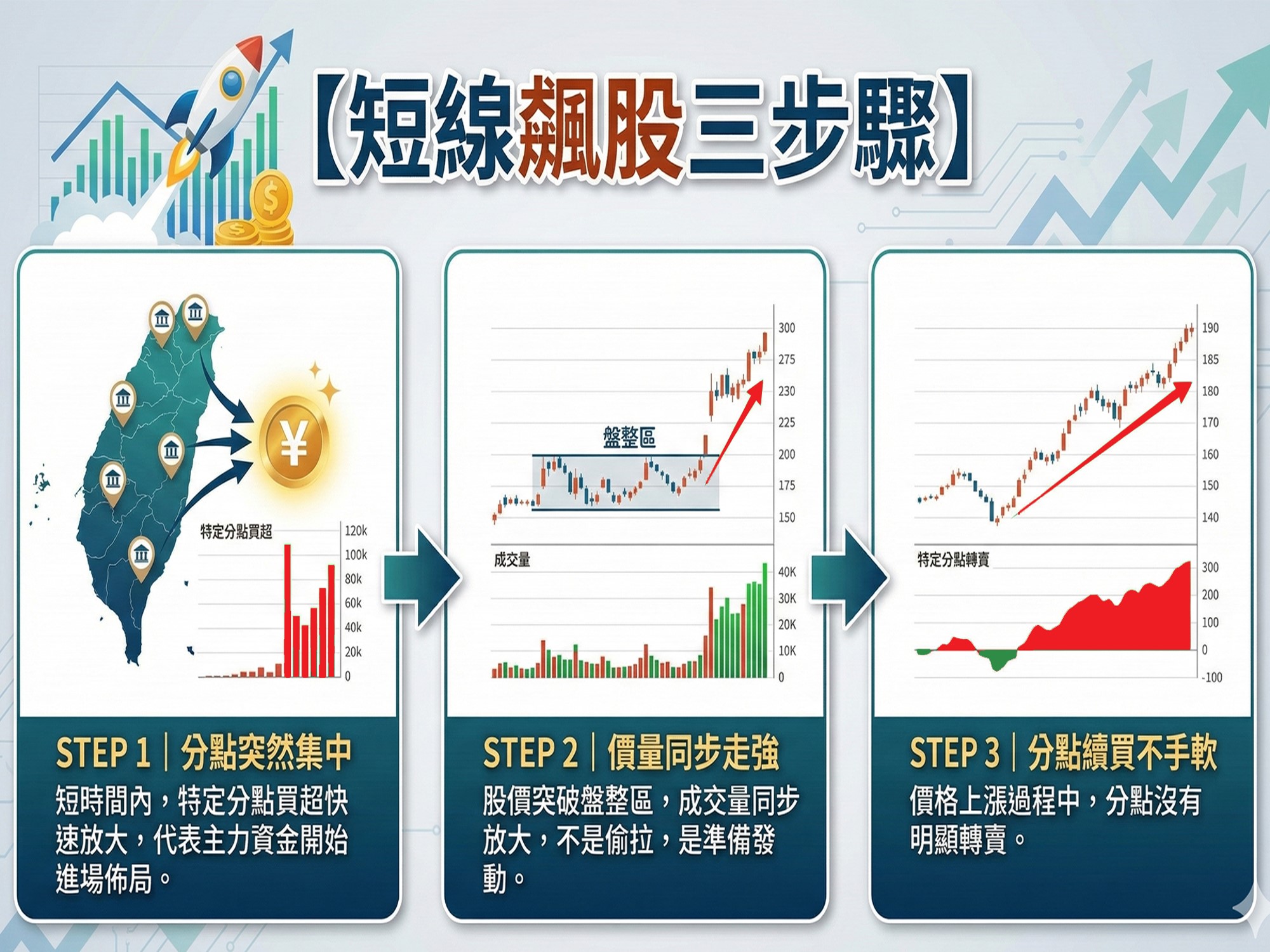 股市大富翁-短線飆股三步驟