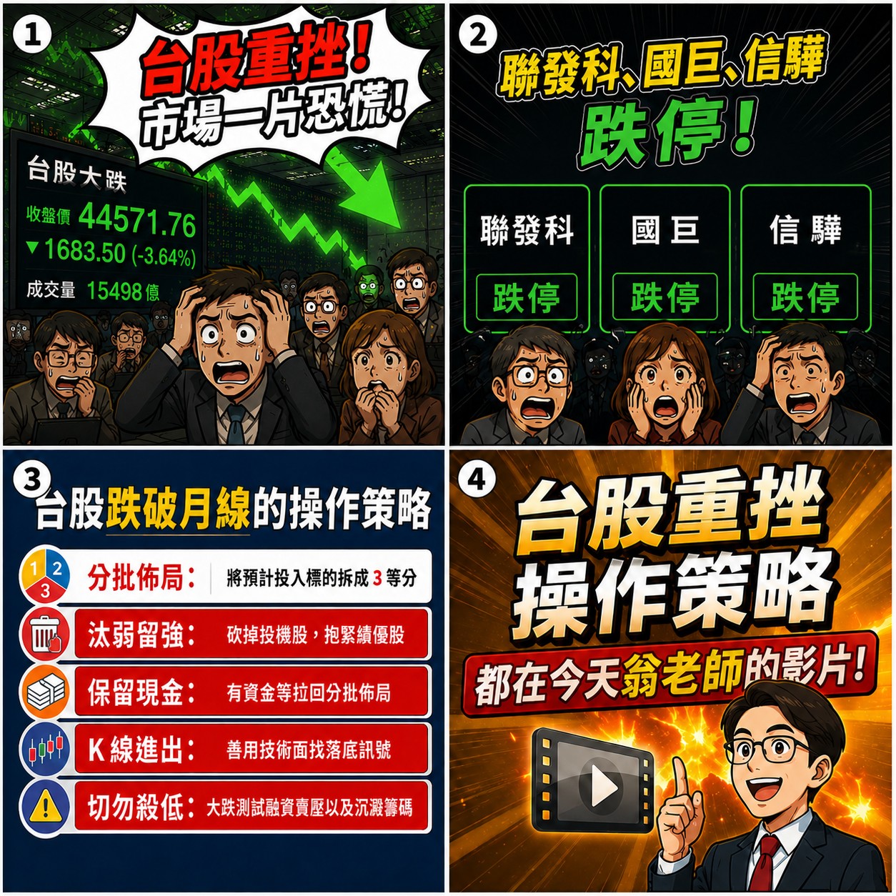跌破月線的操作策略